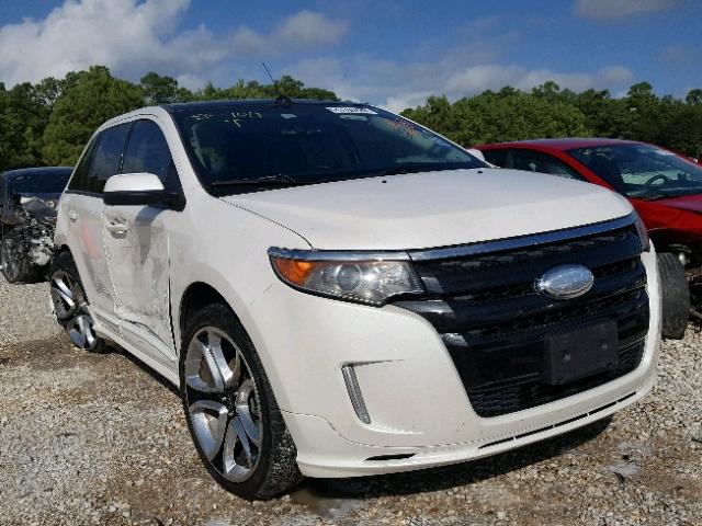 2FMDK3AK5DBC16956 - 2013 FORD EDGE SPORT WHITE photo 1