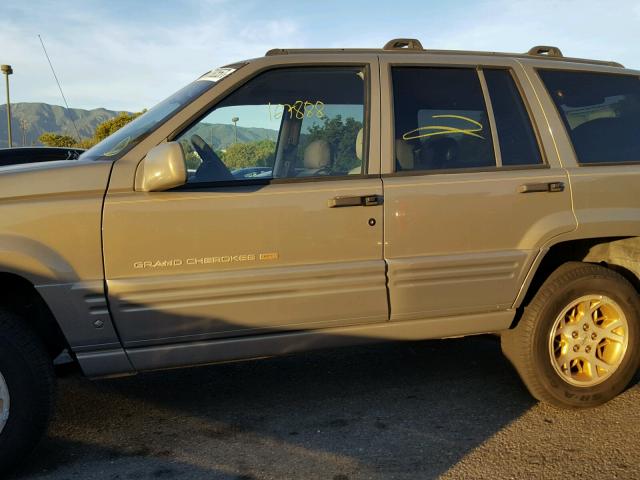 1J4GX78Y3WC327281 - 1998 JEEP GRAND CHER TAN photo 9