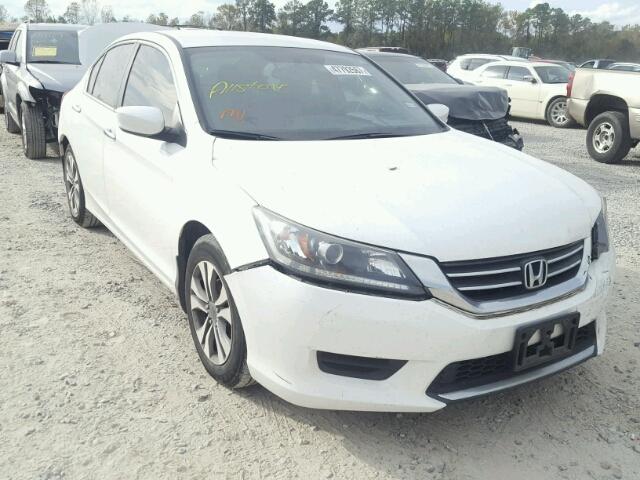 1HGCR2F33EA187155 - 2014 HONDA ACCORD LX WHITE photo 1