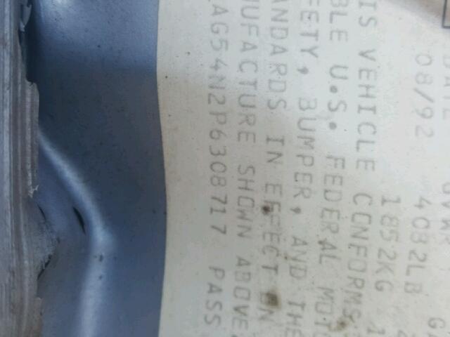 1G3AG54N2P6308717 - 1993 OLDSMOBILE CUTLASS CI BLUE photo 10