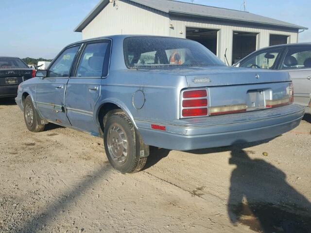 1G3AG54N2P6308717 - 1993 OLDSMOBILE CUTLASS CI BLUE photo 3