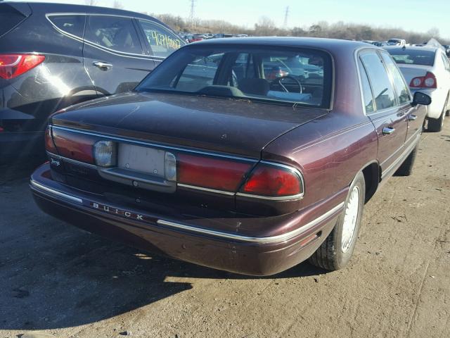 1G4HP52K6VH414124 - 1997 BUICK LESABRE CU BURGUNDY photo 4