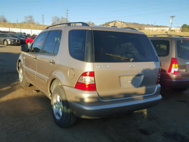 4JGAB54E01A261184 - 2001 MERCEDES-BENZ ML 320 BEIGE photo 3