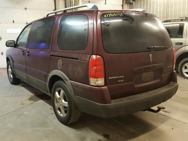 1GMDV33L46D181997 - 2006 PONTIAC MONTANA SV BURGUNDY photo 3