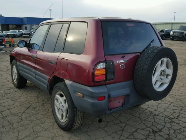 JT3GP10V3W0021420 - 1998 TOYOTA RAV4 MAROON photo 3