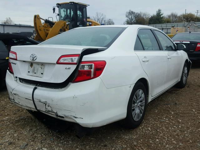 4T4BF1FK1ER399251 - 2014 TOYOTA CAMRY L WHITE photo 4