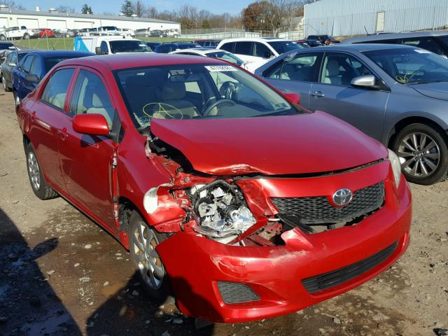 JTDBL40E89J032754 - 2009 TOYOTA COROLLA BA RED photo 1