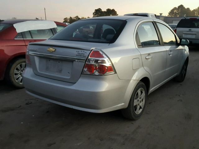 KL1TD5DE4AB114617 - 2010 CHEVROLET AVEO LS GRAY photo 4