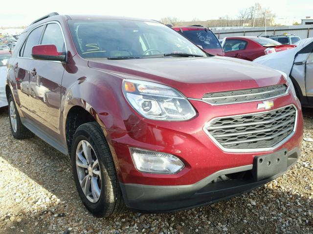 2GNALCEK5H1549143 - 2017 CHEVROLET EQUINOX LT MAROON photo 1