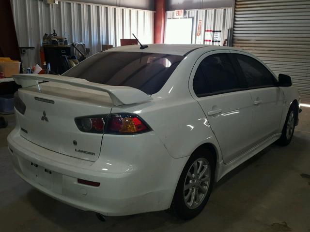 JA32U2FU6AU003643 - 2010 MITSUBISHI LANCER ES/ WHITE photo 4