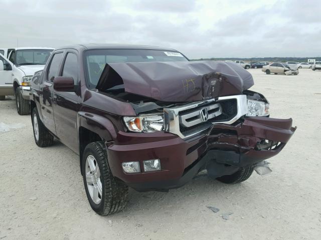 5FPYK1F58BB010048 - 2011 HONDA RIDGELINE MAROON photo 1