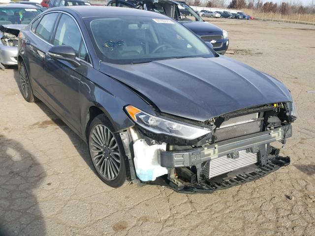 3FA6P0H94HR272593 - 2017 FORD FUSION SE GRAY photo 1