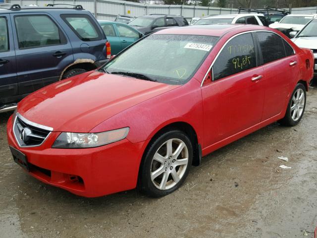 JH4CL96845C004868 - 2005 ACURA TSX RED photo 2