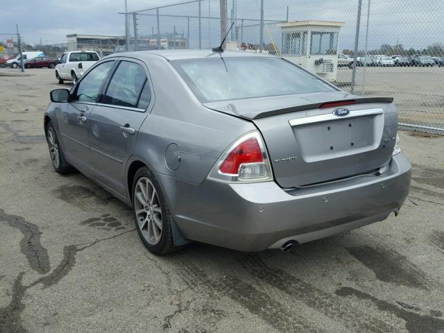 3FAHP08159R213752 - 2009 FORD FUSION SEL SILVER photo 3