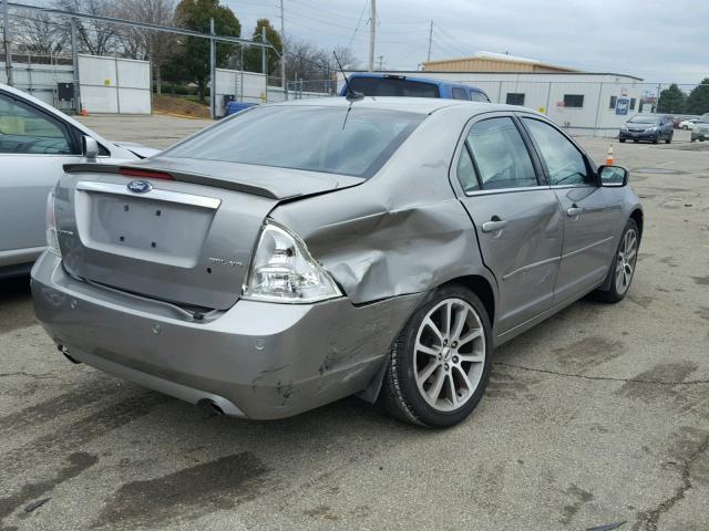 3FAHP08159R213752 - 2009 FORD FUSION SEL SILVER photo 4