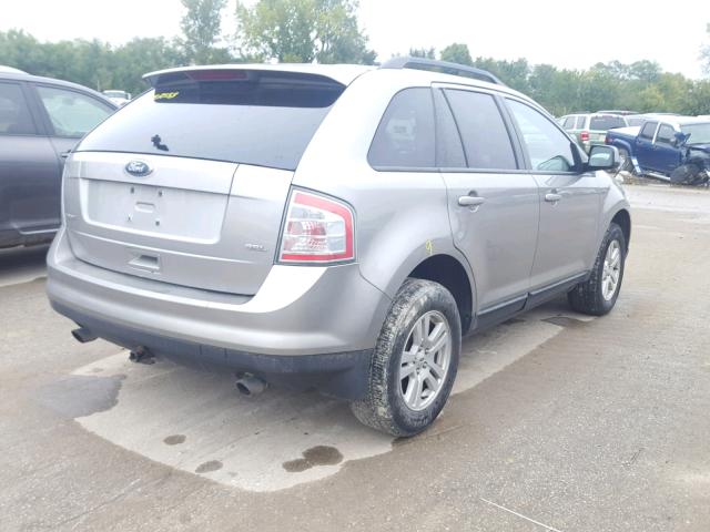 2FMDK38C78BA70564 - 2008 FORD EDGE SEL GRAY photo 4