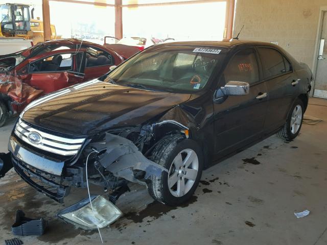 3FAHP07128R123068 - 2008 FORD FUSION SE BLACK photo 2