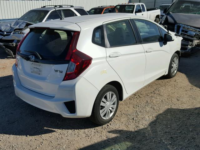 JHMGK5H56GX027256 - 2016 HONDA FIT LX WHITE photo 4