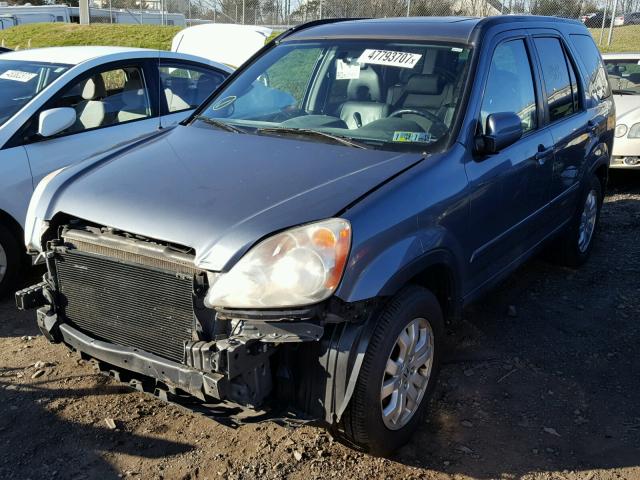 SHSRD78915U324907 - 2005 HONDA CR-V SE BLUE photo 2