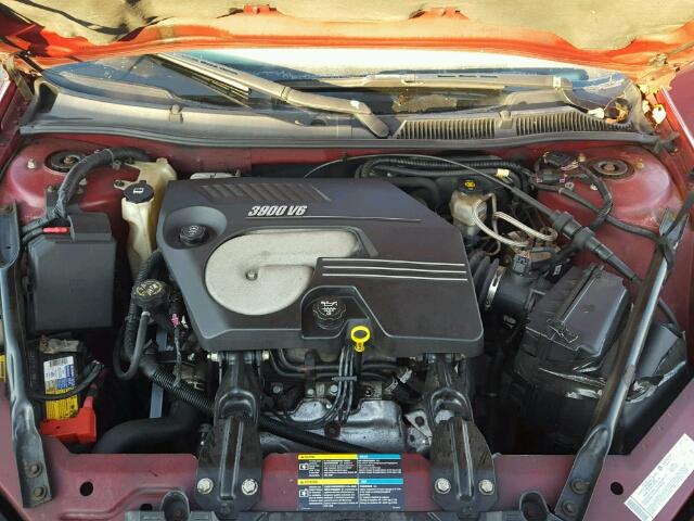 2G1WC581969189802 - 2006 CHEVROLET IMPALA LT RED photo 7