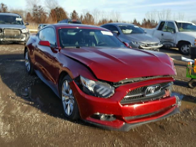 1FA6P8TH6F5354807 - 2015 FORD MUSTANG RED photo 1