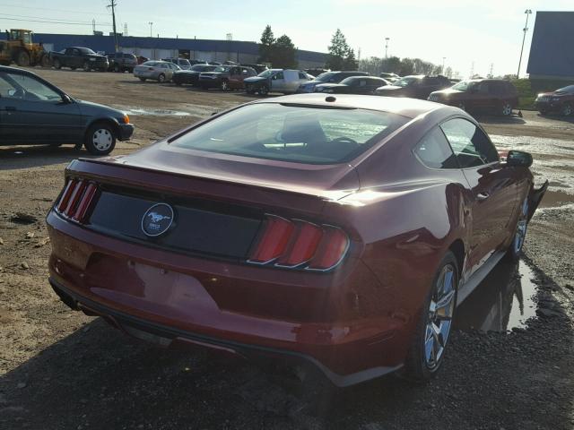 1FA6P8TH6F5354807 - 2015 FORD MUSTANG RED photo 4