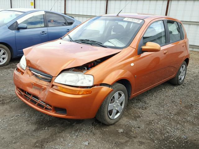 KL1TD66628B090789 - 2008 CHEVROLET AVEO BASE Қызғылт сары фото 2