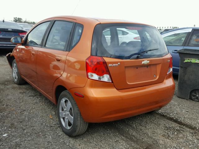 KL1TD66628B090789 - 2008 CHEVROLET AVEO BASE Қызғылт сары фото 3