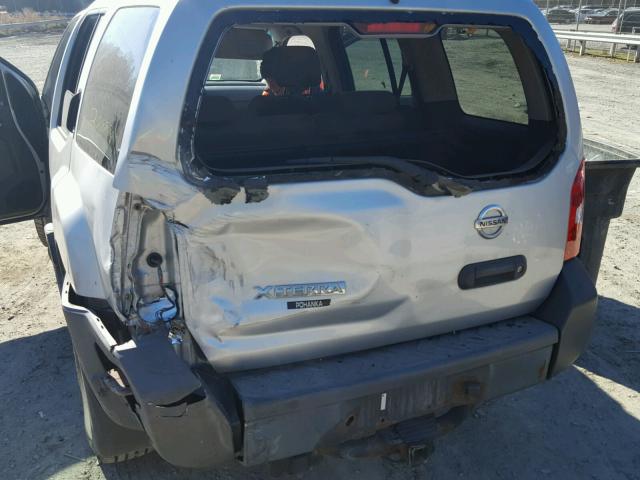 5N1AN08W07C525255 - 2007 NISSAN XTERRA OFF SILVER photo 9