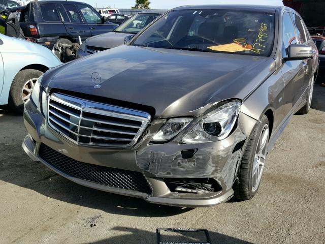 WDDHF2EB4BA346904 - 2011 MERCEDES-BENZ E 350 BLUE BROWN photo 2