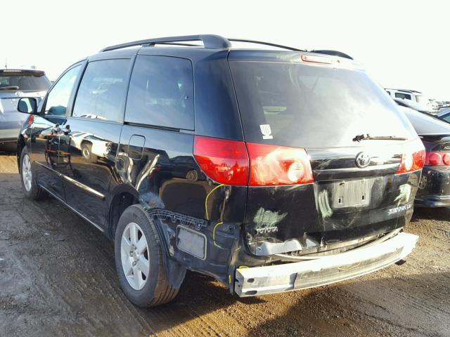 5TDZK23C99S273855 - 2009 TOYOTA SIENNA CE BLACK photo 3