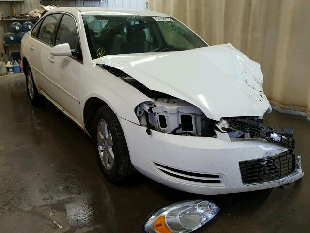 2G1WT58N689115615 - 2008 CHEVROLET IMPALA LT WHITE photo 1