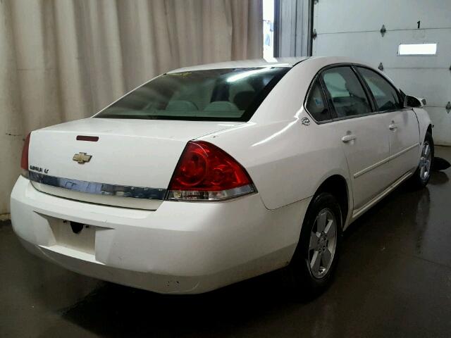 2G1WT58N689115615 - 2008 CHEVROLET IMPALA LT WHITE photo 4