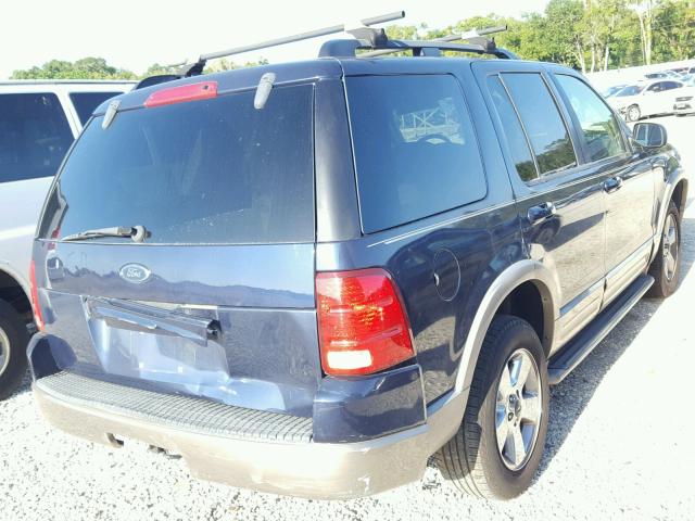 1FMZU64K33UA55898 - 2003 FORD EXPLORER E BLUE photo 4