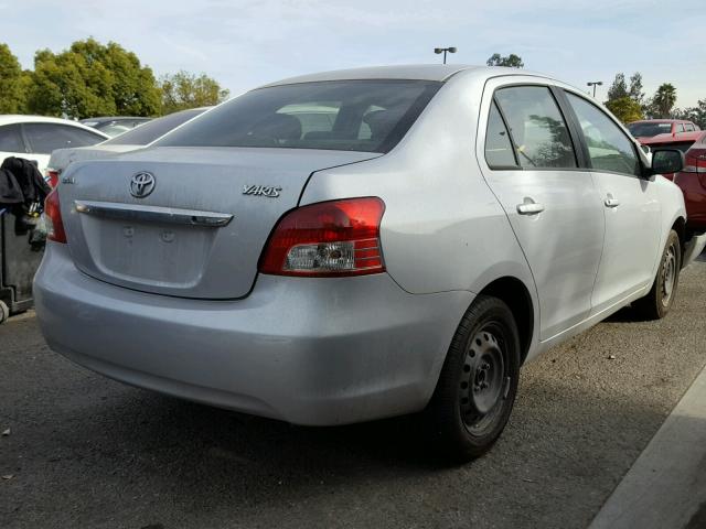 JTDBT923071115648 - 2007 TOYOTA YARIS SILVER photo 4