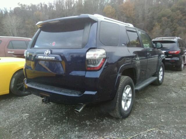 JTEBU5JR0F5240843 - 2015 TOYOTA 4RUNNER SR BLUE photo 4