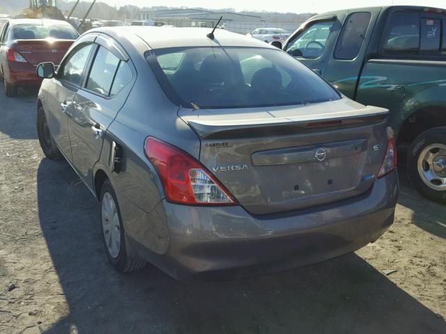 3N1CN7AP9DL878959 - 2013 NISSAN VERSA S CHARCOAL photo 3