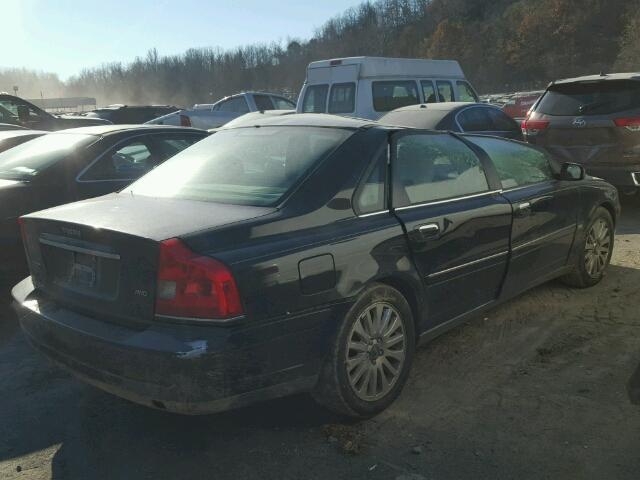 YV1TH592961441078 - 2006 VOLVO S80 2.5T BLACK photo 4