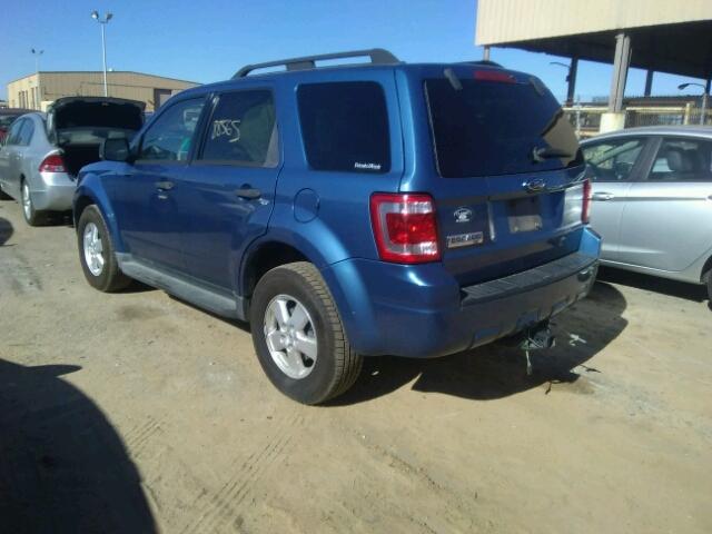 1FMCU03779KB00104 - 2009 FORD ESCAPE XLT BLUE photo 3