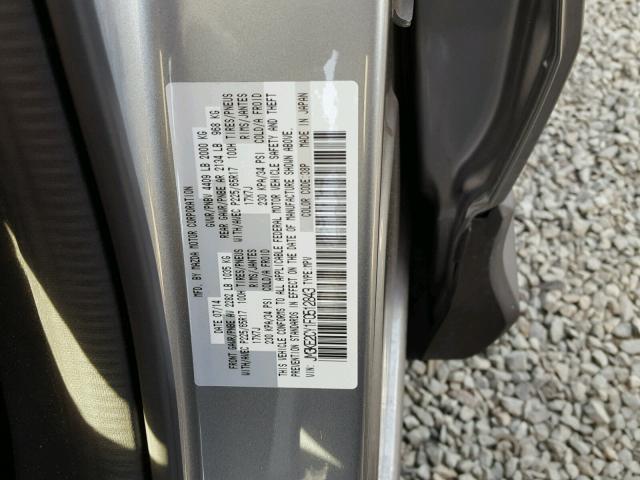 JM3KE2CY1F0512843 - 2015 MAZDA CX-5 TOURI GRAY photo 10