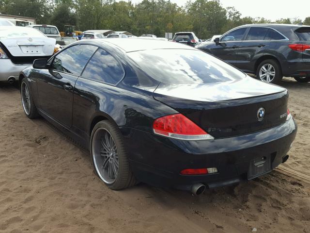 WBAEH13476CR46040 - 2006 BMW 650 I BLACK photo 3