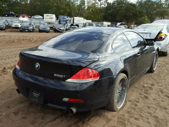 WBAEH13476CR46040 - 2006 BMW 650 I BLACK photo 4