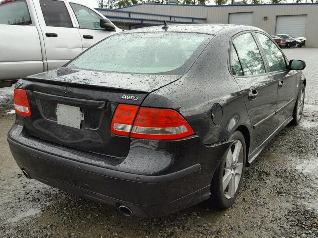 YS3FH41U061108383 - 2006 SAAB 9-3 AERO BLACK photo 4