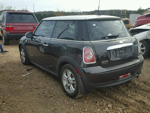 WMWSU3C54DT682548 - 2013 MINI COOPER BLACK photo 3