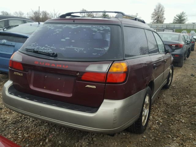 4S3BG6857V6603720 - 1997 SUBARU LEGACY OUT MAROON photo 4