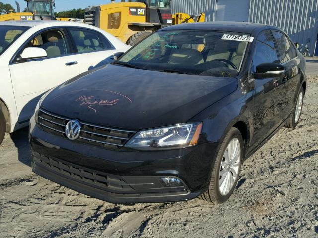 3VWL07AJ4GM301694 - 2016 VOLKSWAGEN JETTA SEL BLACK photo 2