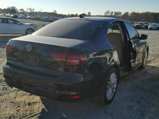 3VWL07AJ4GM301694 - 2016 VOLKSWAGEN JETTA SEL BLACK photo 4