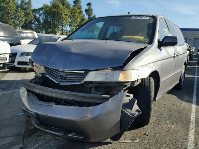 2HKRL1869YH620440 - 2000 HONDA ODYSSEY EX GRAY photo 2