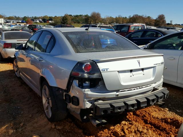 6G2EC57Y89L222116 - 2009 PONTIAC G8 GT SILVER photo 3