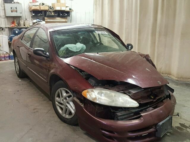 2B3HD46RXYH177135 - 2000 DODGE INTREPID BURGUNDY photo 1